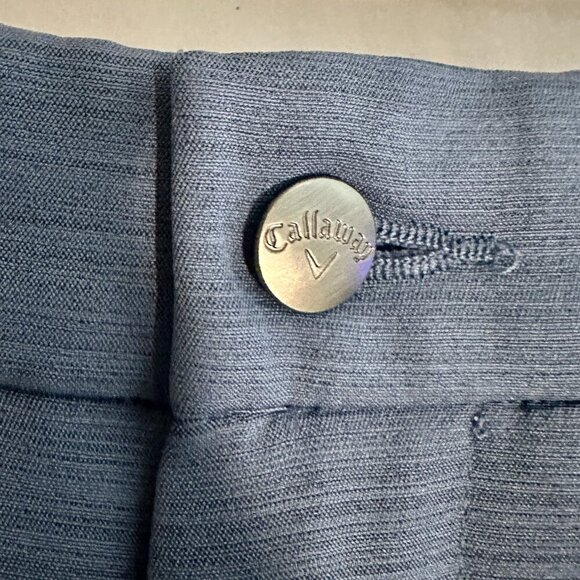 New Callaway Golf Shorts Size W40 Blue Opti-Dri Moisture Wicking Stretch Dressy - Picture 6 of 15